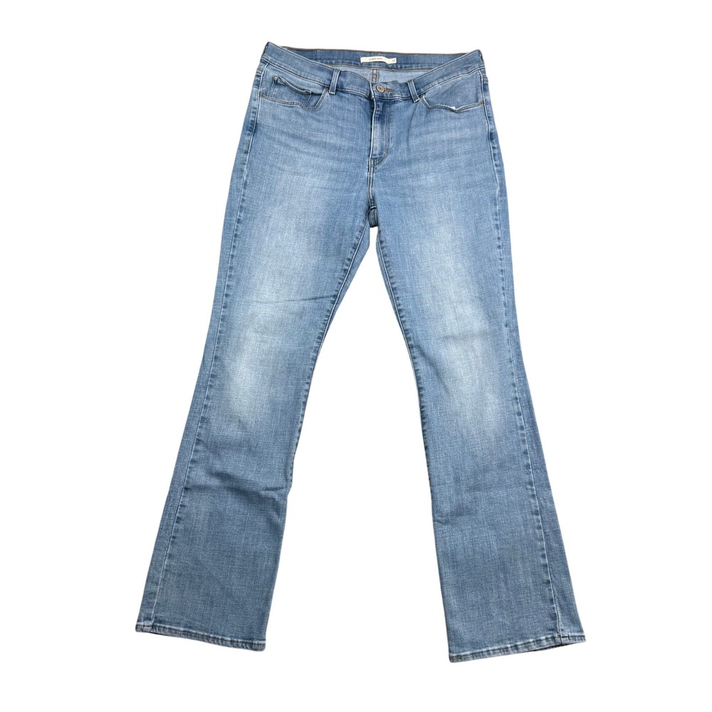 Levis Classic Bootcut Jeans Womens 12 Light Wash Blue Denim Mid Rise (31 x 29.5)